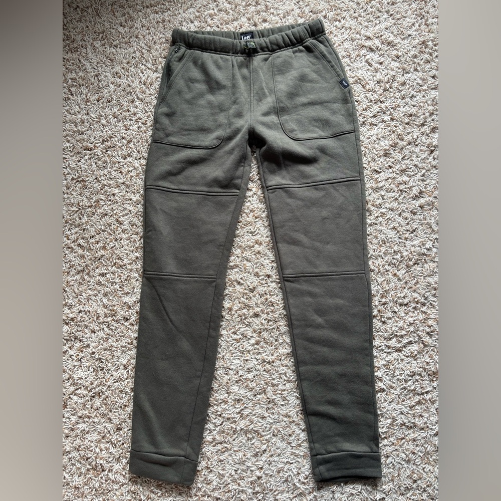 Lee Boy’s Olive Green Fleece Jogger Pants Size L (14-16)
